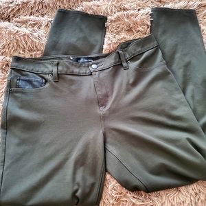 Ladies Calvin Klein Olive Green Jeans